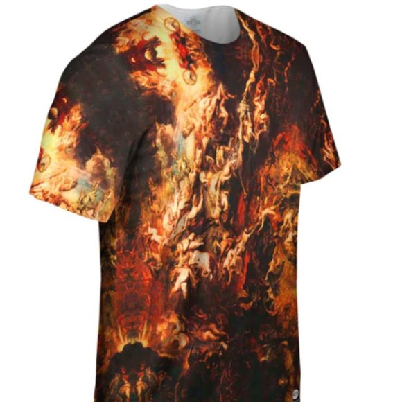 Peter Paul Rubens - "The Fall of the Damned" (1620) CLASSIC ART T-Shirt - Picture 3 of 4